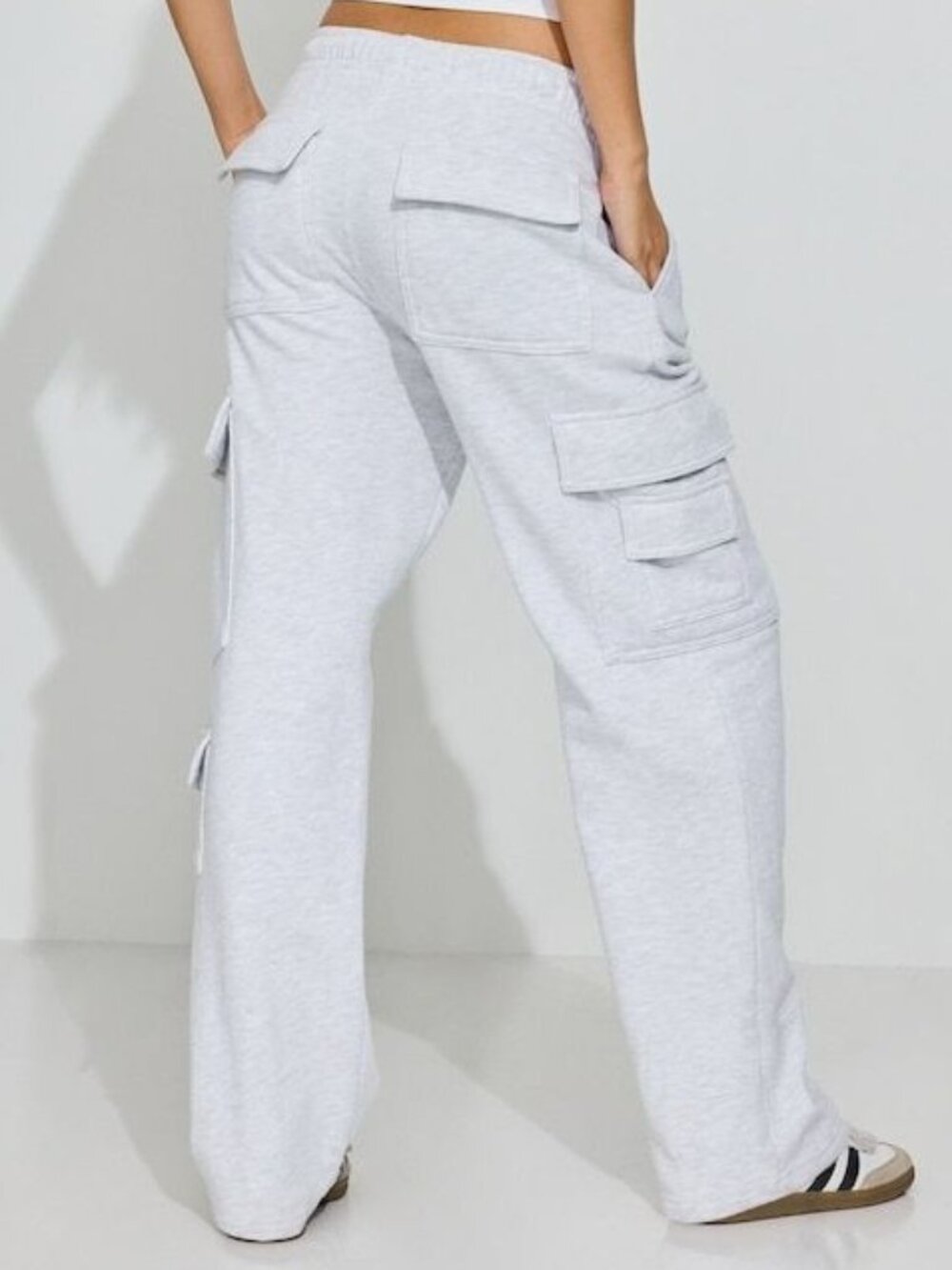 GARAGE UltraFleece Cargo Sweatpants Heather Grey Cargo Joggers S - Picture 3 of 8